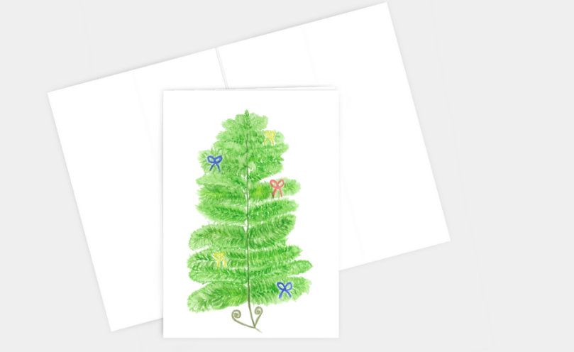 Festive Fern Greeting Card
