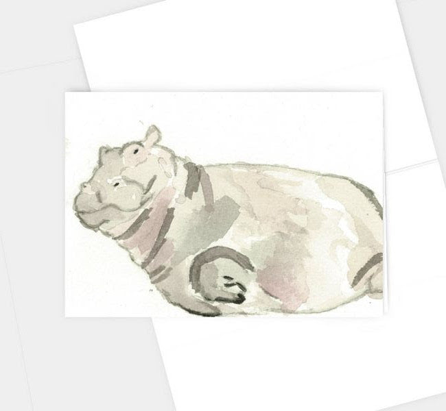 Hippo-thesis Greeting Card