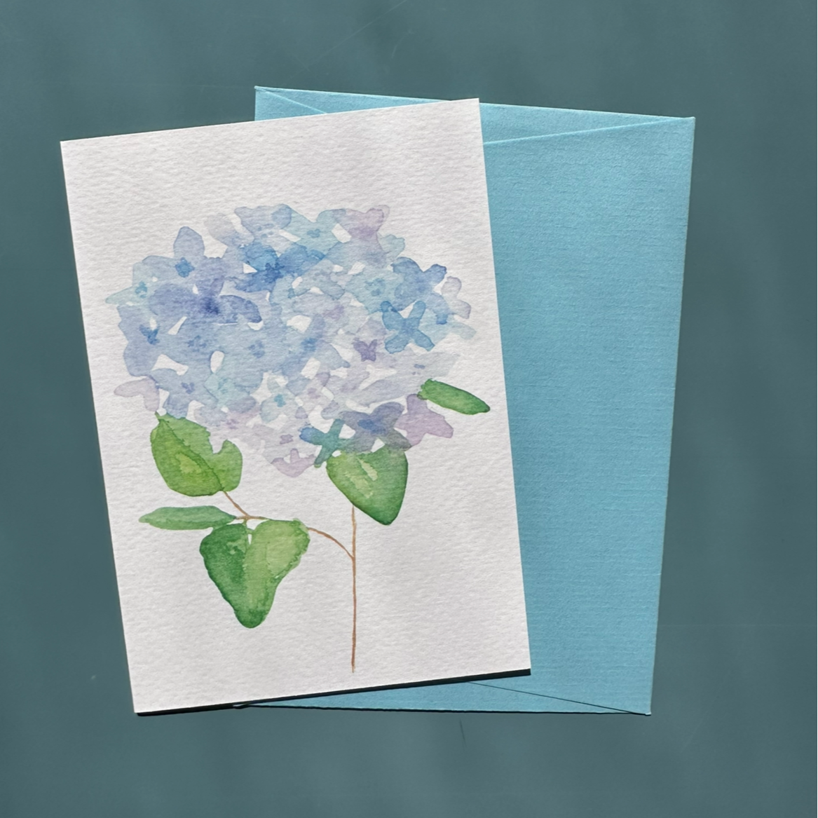 Hydrange-Ah Greeting Card