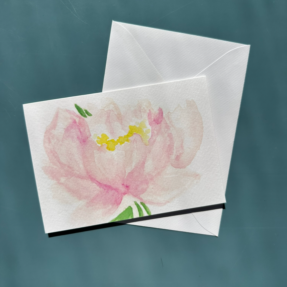 Poised Peony Greeting Card