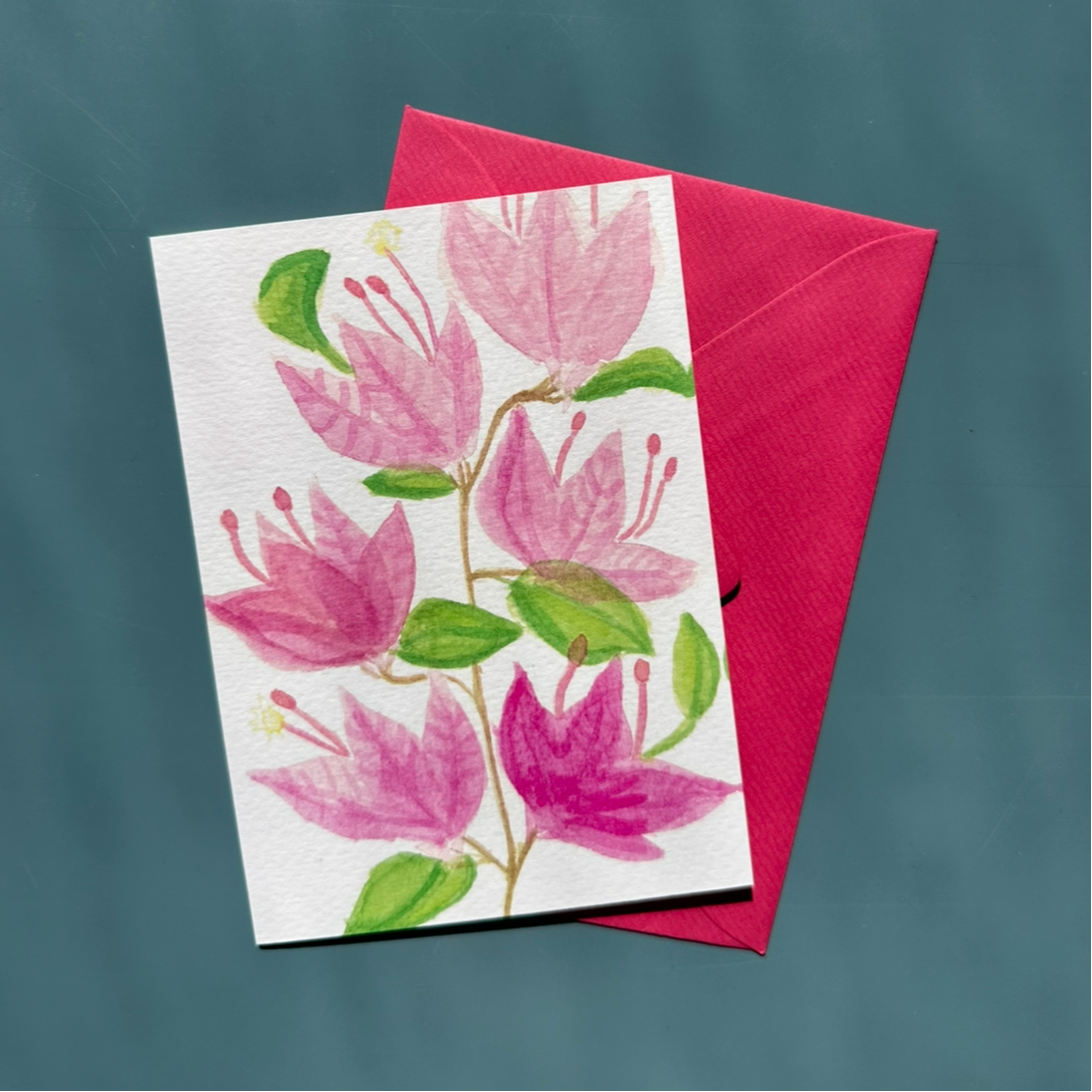 Bold Bougainvillea Greeting Card