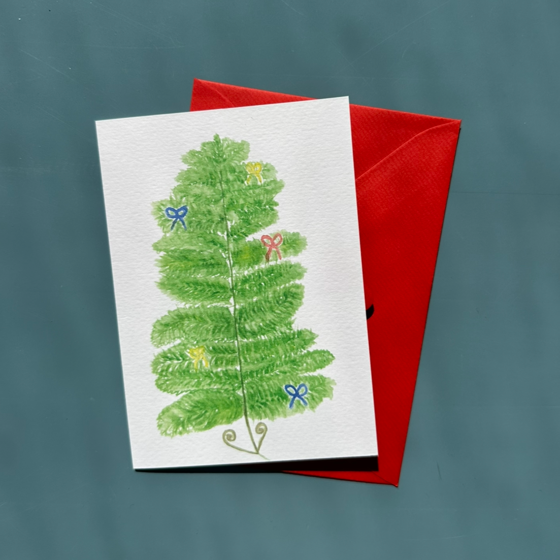 Festive Fern Greeting Card