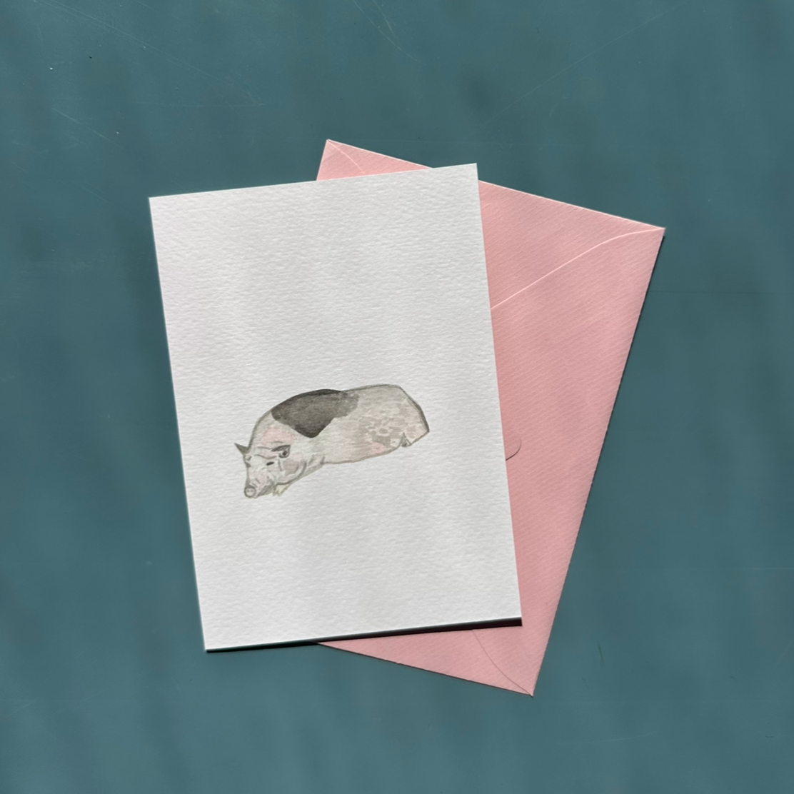 Piggly Squat Greeting Card