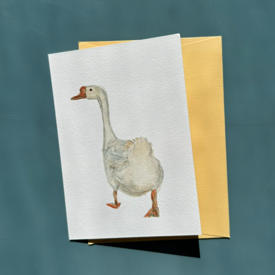 Goose on the Loose Greeting Card