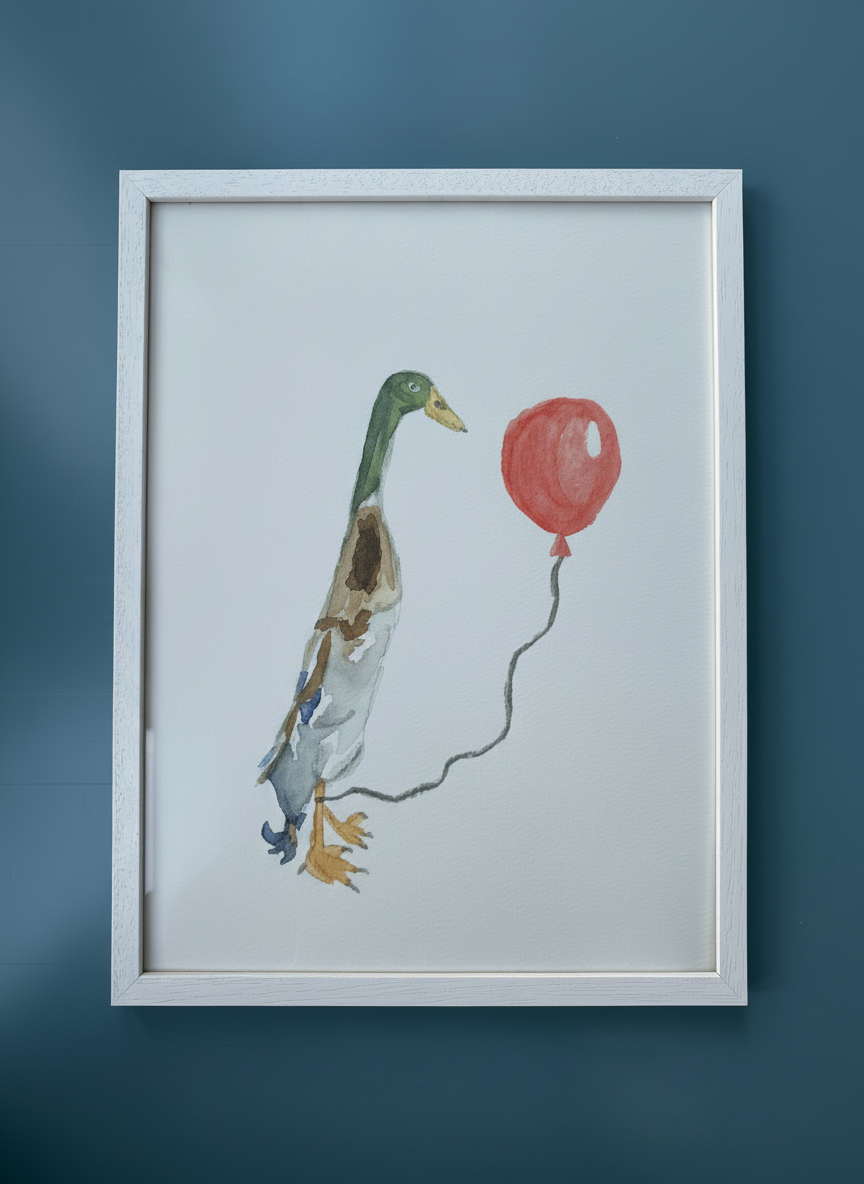 Ducky Birthday Art Print