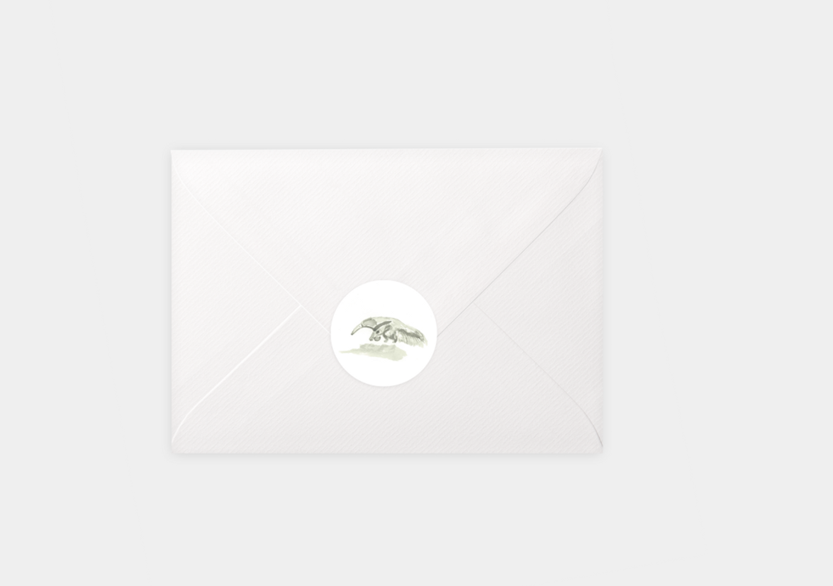Giant Anteater on a Mission Stickers