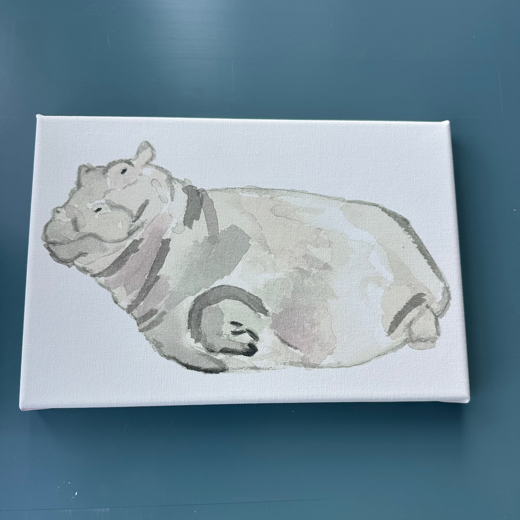 Hippo-thesis Canvas Print